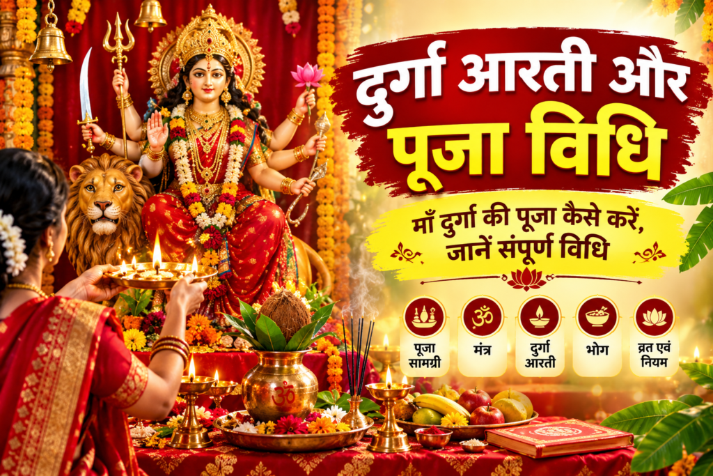 नवरात्रि में माँ दुर्गा की पूजा