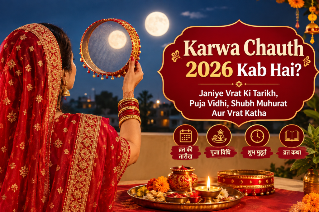 Karwa Chauth 2026 Kab Hai Janiye Vrat Ki Tarikh, Puja Vidhi, Shubh Muhurat Aur Vrat Katha